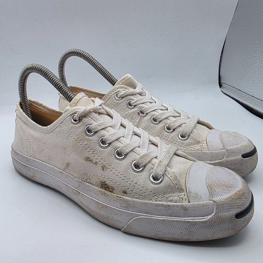 Converse Jack Purcell Ox Womens Size 6 Triple White Shoes Casual Walking 1Q698